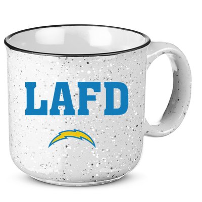 Lafd Style Blue 15oz Campfire Ceramic Mug