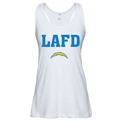 Lafd Style Blue Ladies Essential Flowy Tank