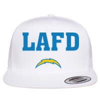 Lafd Style Blue Flat Bill Trucker Hat
