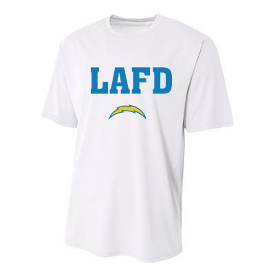 Lafd Style Blue Youth Performance Sprint T-Shirt