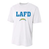 Lafd Style Blue Youth Performance Sprint T-Shirt