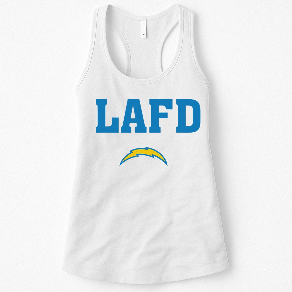 Lafd Style Blue Womens Tank Top