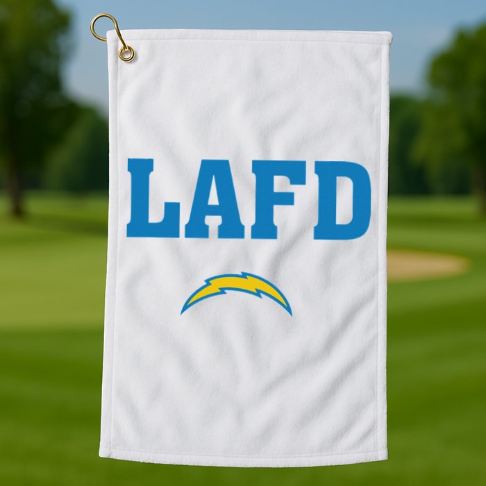 Lafd Style Blue Golf Towel