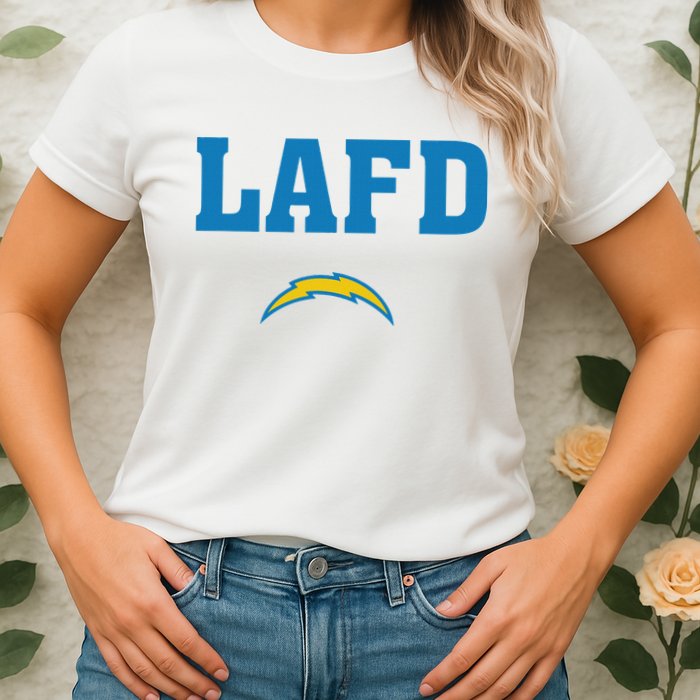 Lafd Style Blue Womens T-Shirt