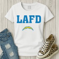 Lafd Style Blue Womens T-Shirt