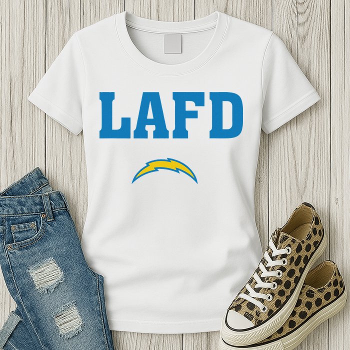 Lafd Style Blue Womens T-Shirt