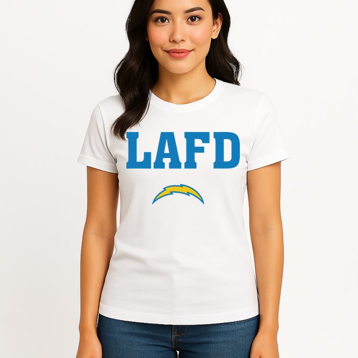 Lafd Style Blue Womens T-Shirt