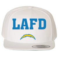 Lafd Style Blue Wool Snapback Cap