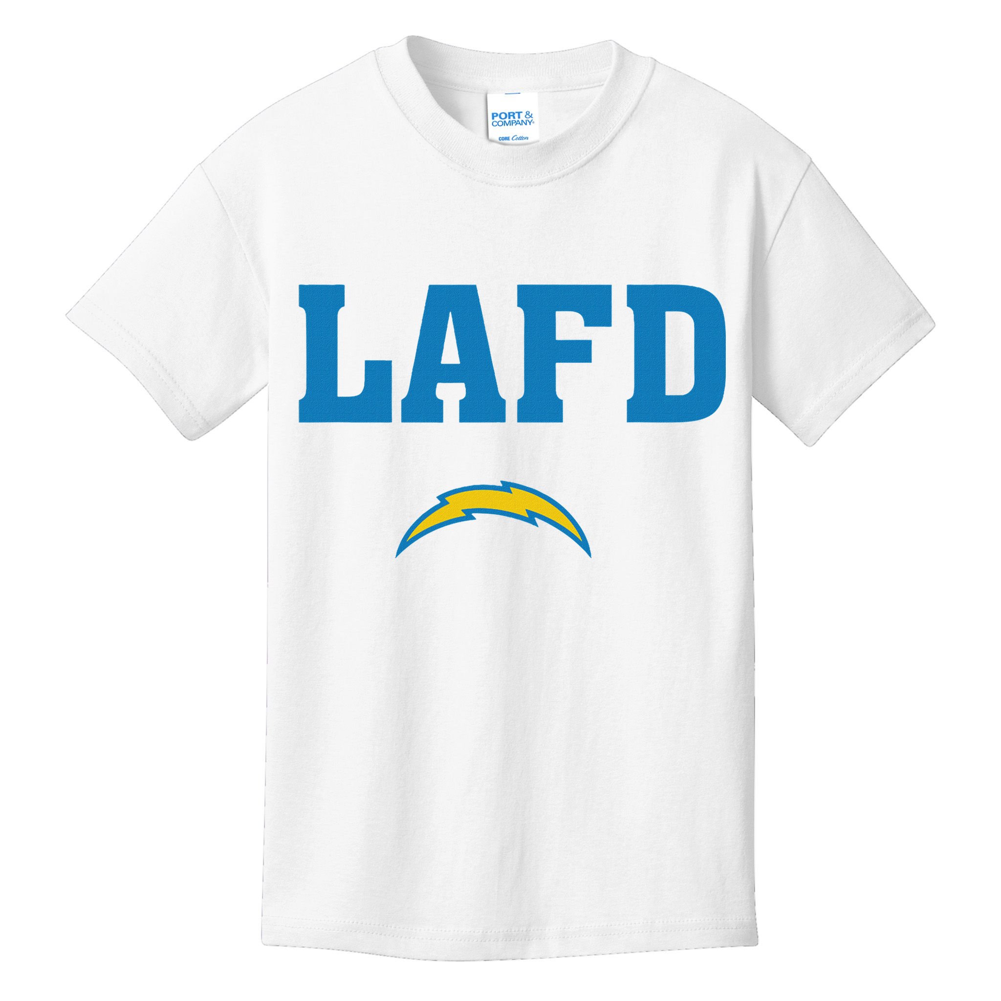 Lafd Style Blue Kids T-Shirt