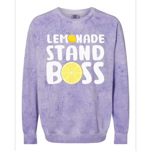 Lemonade Stand Boss Funny Lemon Juice Lover Colorblast Crewneck Sweatshirt