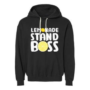 Lemonade Stand Boss Funny Lemon Juice Lover Garment-Dyed Fleece Hoodie