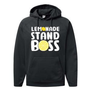 Lemonade Stand Boss Funny Lemon Juice Lover Performance Fleece Hoodie