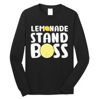 Lemonade Stand Boss Funny Lemon Juice Lover Long Sleeve Shirt