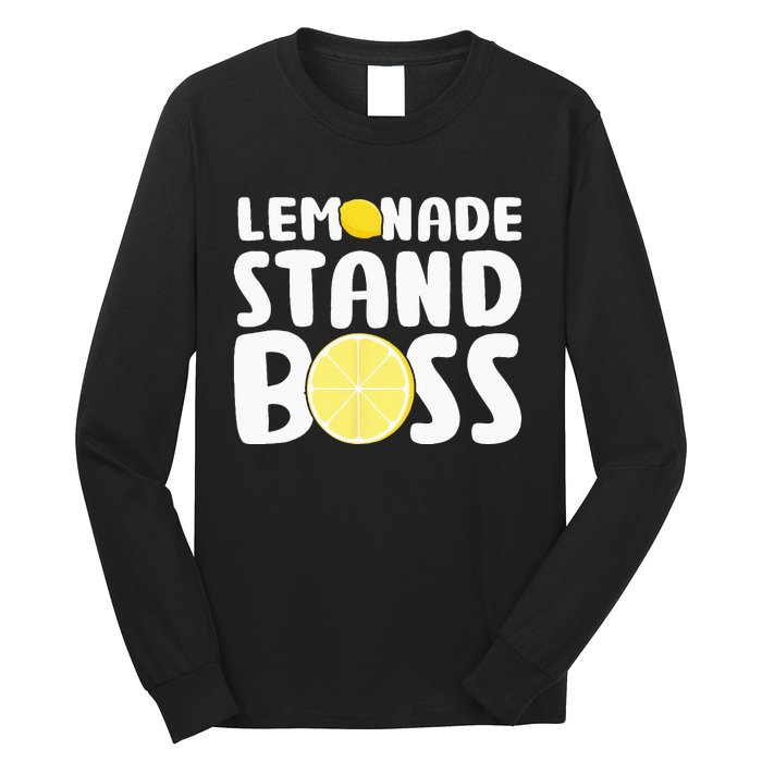 Lemonade Stand Boss Funny Lemon Juice Lover Long Sleeve Shirt