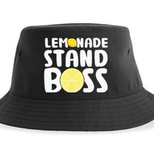 Lemonade Stand Boss Funny Lemon Juice Lover Sustainable Bucket Hat