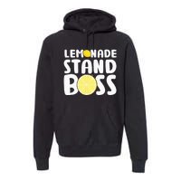 Lemonade Stand Boss Funny Lemon Juice Lover Premium Hoodie