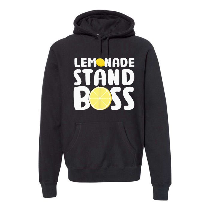 Lemonade Stand Boss Funny Lemon Juice Lover Premium Hoodie