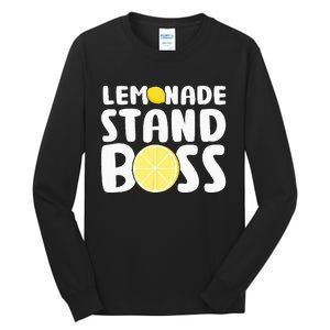 Lemonade Stand Boss Funny Lemon Juice Lover Tall Long Sleeve T-Shirt