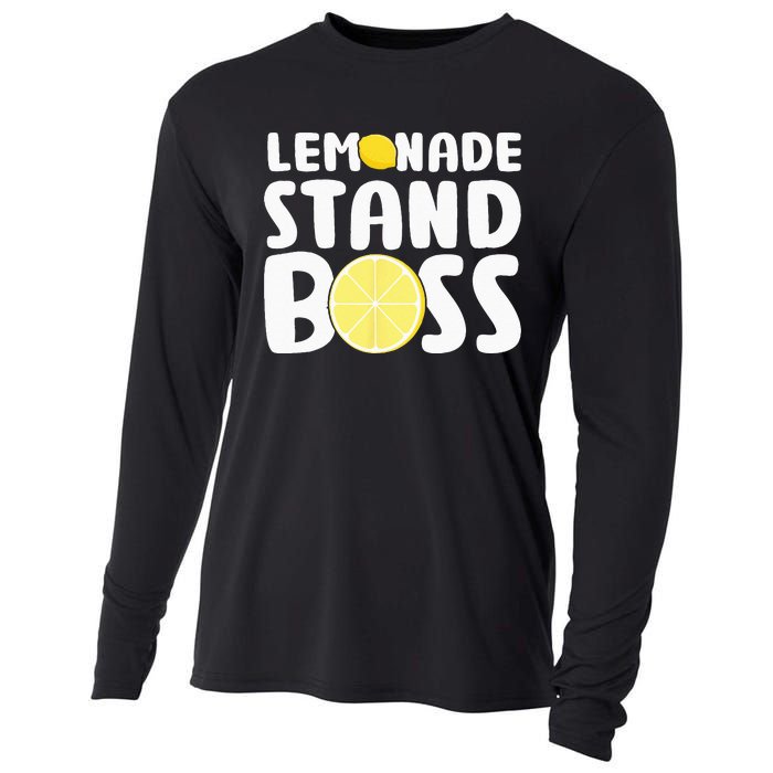 Lemonade Stand Boss Funny Lemon Juice Lover Cooling Performance Long Sleeve Crew