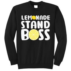 Lemonade Stand Boss Funny Lemon Juice Lover Tall Sweatshirt