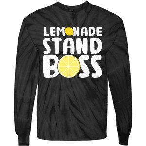 Lemonade Stand Boss Funny Lemon Juice Lover Tie-Dye Long Sleeve Shirt