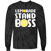 Lemonade Stand Boss Funny Lemon Juice Lover Tie-Dye Long Sleeve Shirt