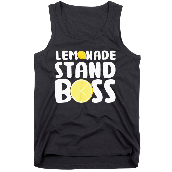 Lemonade Stand Boss Funny Lemon Juice Lover Tank Top