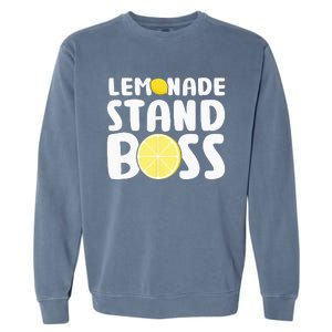 Lemonade Stand Boss Funny Lemon Juice Lover Garment-Dyed Sweatshirt