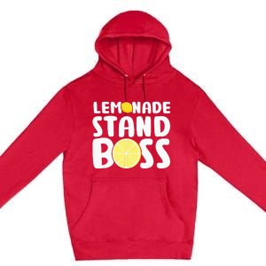 Lemonade Stand Boss Funny Lemon Juice Lover Premium Pullover Hoodie