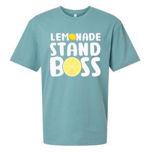 Lemonade Stand Boss Funny Lemon Juice Lover Sueded Cloud Jersey T-Shirt