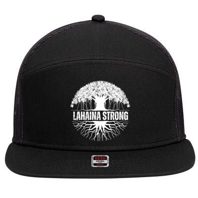 Lahaina Strong Banyan Tree Maui Wildfire 7 Panel Mesh Trucker Snapback Hat