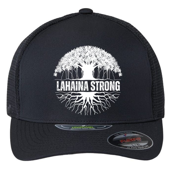 Lahaina Strong Banyan Tree Maui Wildfire Flexfit Unipanel Trucker Cap