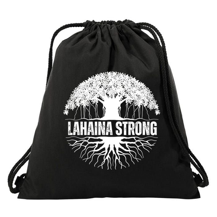 Lahaina Strong Banyan Tree Maui Wildfire Drawstring Bag