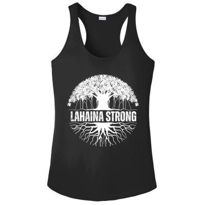 Lahaina Strong Banyan Tree Maui Wildfire Ladies PosiCharge Competitor Racerback Tank