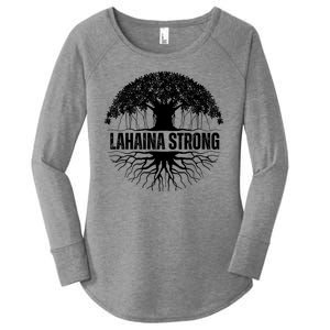 Lahaina Strong Banyan Tree Maui Wildfire Women's Perfect Tri Tunic Long Sleeve Shirt