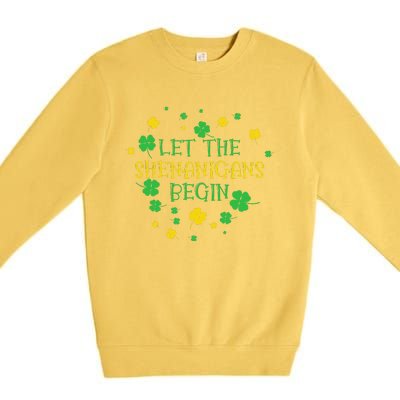 Lethe Shenanigans Begin St.Patricks Day Premium Crewneck Sweatshirt