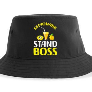 Lemonade Stand Boss Funny lemonade summer Sustainable Bucket Hat