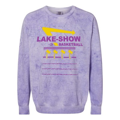 Lake Show Basketball Colorblast Crewneck Sweatshirt