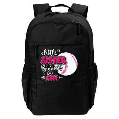 Little Sister Biggest Fan Baseball Season Daily Commute Backpack