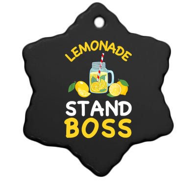 Lemonade Stand Boss Lemon Juice Gift Summer Drink Ceramic Star Ornament