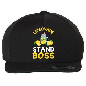 Lemonade Stand Boss Lemon Juice Gift Summer Drink Wool Snapback Cap