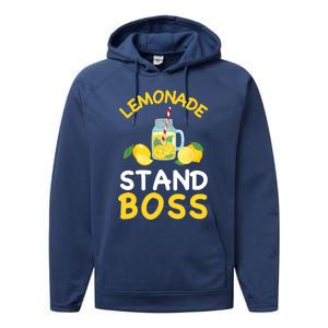 Lemonade Stand Boss Lemon Juice Gift Summer Drink Performance Fleece Hoodie