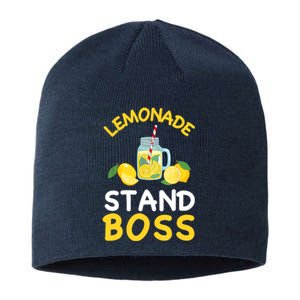 Lemonade Stand Boss Lemon Juice Gift Summer Drink Sustainable Beanie