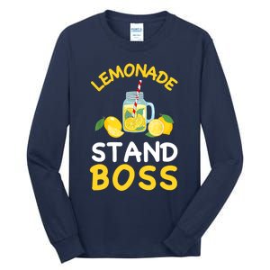 Lemonade Stand Boss Lemon Juice Gift Summer Drink Tall Long Sleeve T-Shirt