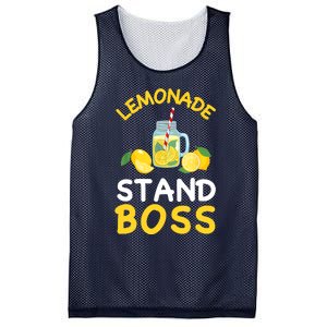 Lemonade Stand Boss Lemon Juice Gift Summer Drink Mesh Reversible Basketball Jersey Tank