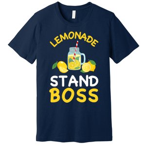 Lemonade Stand Boss Lemon Juice Gift Summer Drink Premium T-Shirt