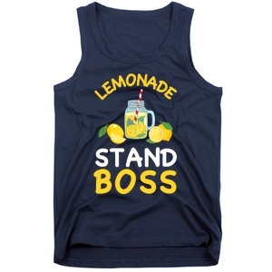 Lemonade Stand Boss Lemon Juice Gift Summer Drink Tank Top