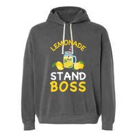 Lemonade Stand Boss Lemon Juice Gift Summer Drink Garment-Dyed Fleece Hoodie