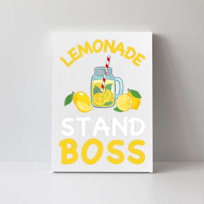 Lemonade Stand Boss Lemon Juice Gift Summer Drink Canvas