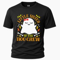 Little Sister Boo Crew Ghost Matching Family Halloween Cooling Performance Crew T-Shirt